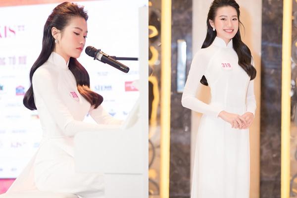 Trước đó, Doãn Hải My đã thể hiện được tài năng chơi piano và giọng ca ngọt ngào, trong trẻo tại phần thi tài năng cuộc thi Hoa hậu Việt Nam 2020