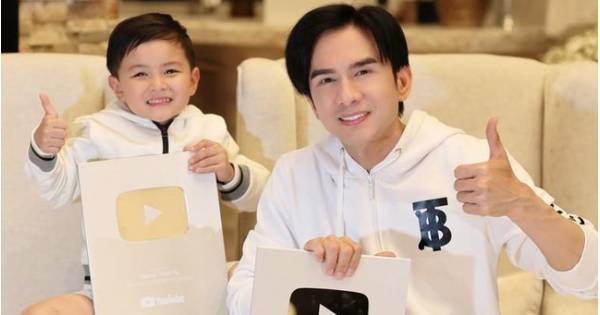 Mới 4 tuổi nhưng con trai Đan Trường đã đạt nút bạc YouTube