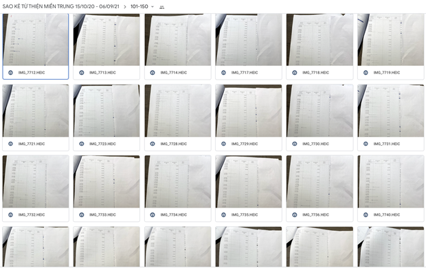 Hơn 1000 trang sao kê được Trấn Thành đăng tải đã làm 'rúng động' mạng xã hội