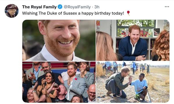 Lời chúc của Nữ hoàng Anh gửi đến cháu trai