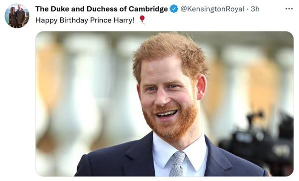 Hoàng tử William được cho là có lời chúc ngắn gọn nhưng khác biệt gửi đến Harry