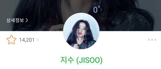 Jisoo hiện chưa phát hành ca khúc nên cô tạm thời đứng ở vị trí cuối bảng xếp hạng