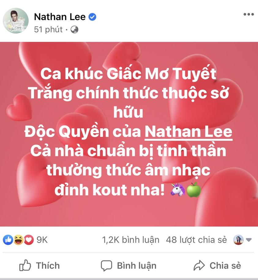 Động thái mới đây của Nathan Lee khiến dân tình xôn xao
