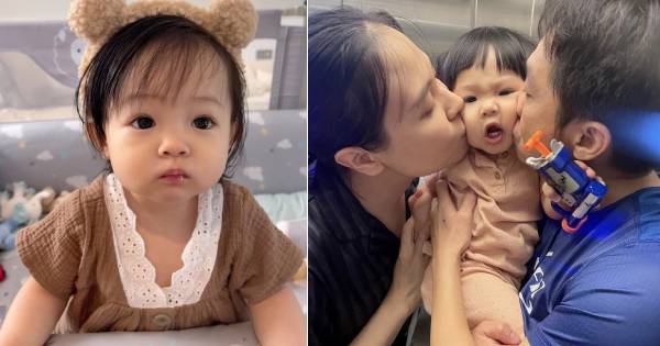 Biểu cảm 'khó đỡ' của Suchin khi 'bị' bố mẹ yêu