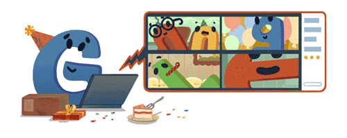 Bản Doodle chúc mừng sinh nhật của Google những năm trước