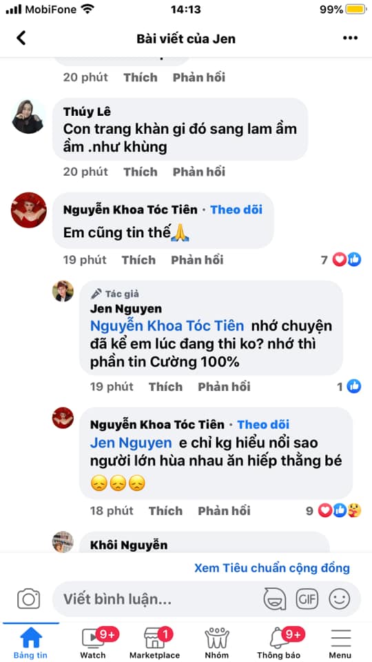 Bình luận của Tóc Tiên khiến cư dân mạng chú ý