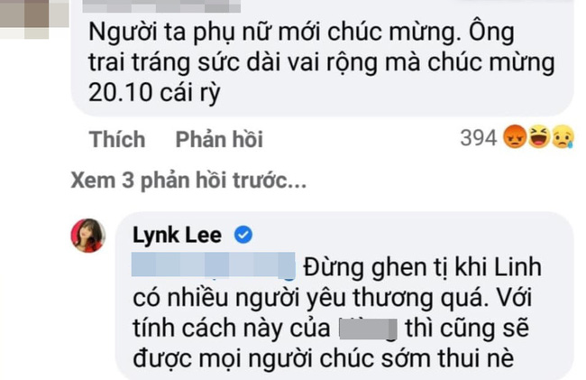 Bình luận đáp trả của Lynk Lee khiến đối phương 'câm nín'