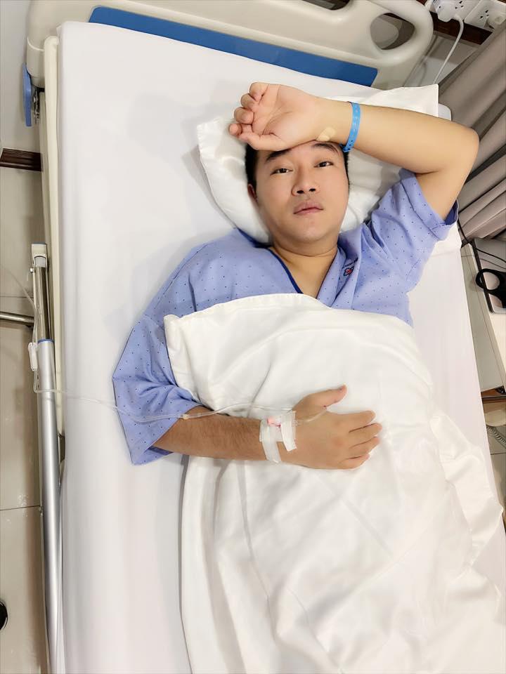 Hình ảnh ca sĩ Minh Quân nhập viện, tiến hành cuộc phẫu thuật cắt bỏ 80% dạ dày