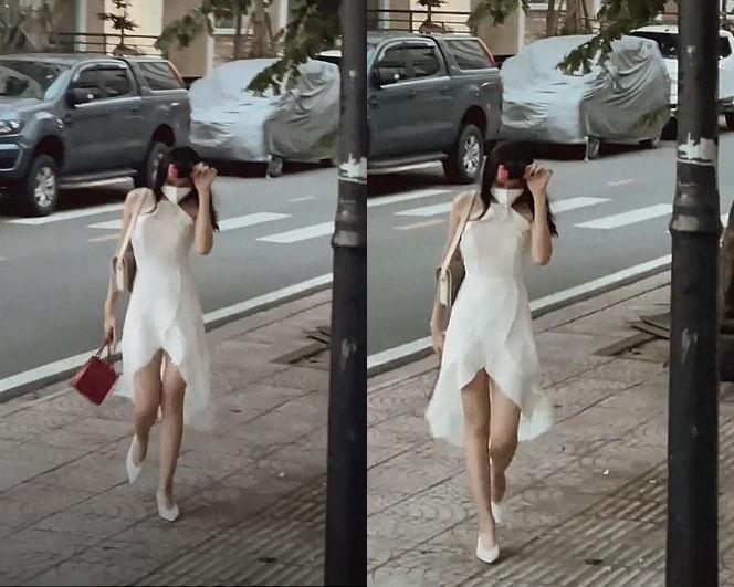Hoa hậu Đỗ Thị Hà nổi bật với bộ váy trắng xẻ tà quyến rũ