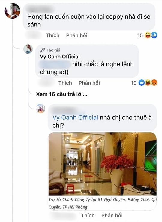 Nhiều người dùng hình ảnh này tràn vào bài viết của Vy Oanh tố cô 'sống ảo'