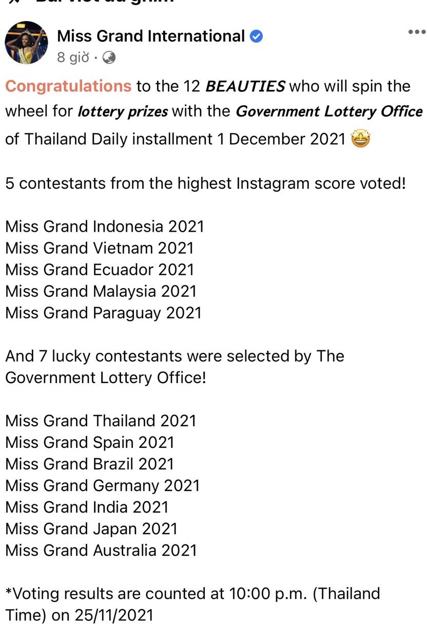 Thùy Tiên tiếp tục góp mặt trong top 5 danh sách bình chọn gặp Chính phủ Thái Lan