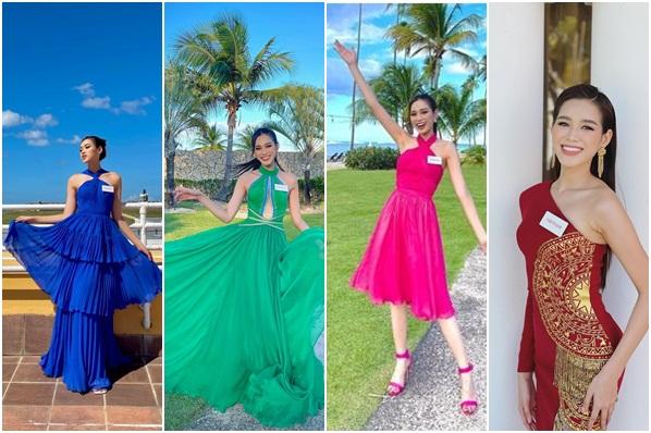 Loạt trang phục sặc sỡ mà Hoa hậu Đỗ Thị Hà mang đến Miss World