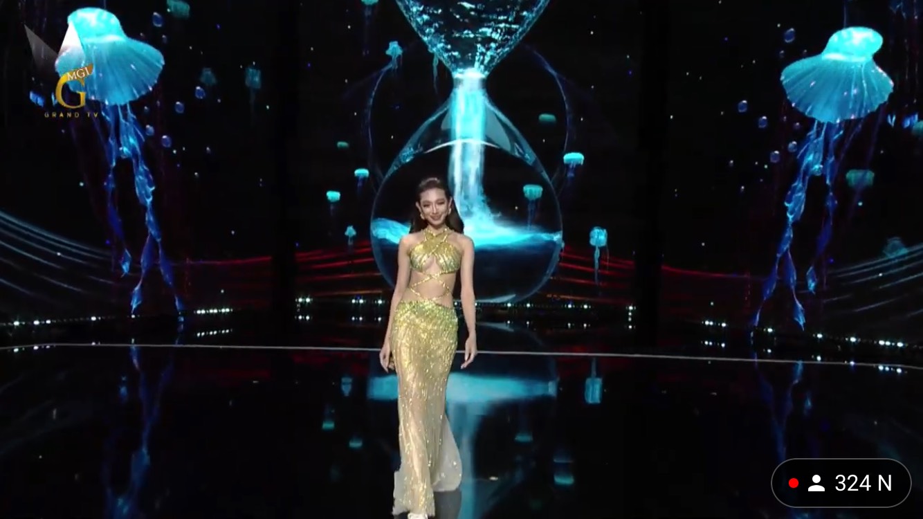 Thùy Tiên chiếm trọn spotlight khi khoe vẻ đẹp nóng bỏng trong thiết kế lấy cảm hứng từ vương miện Miss Grand International