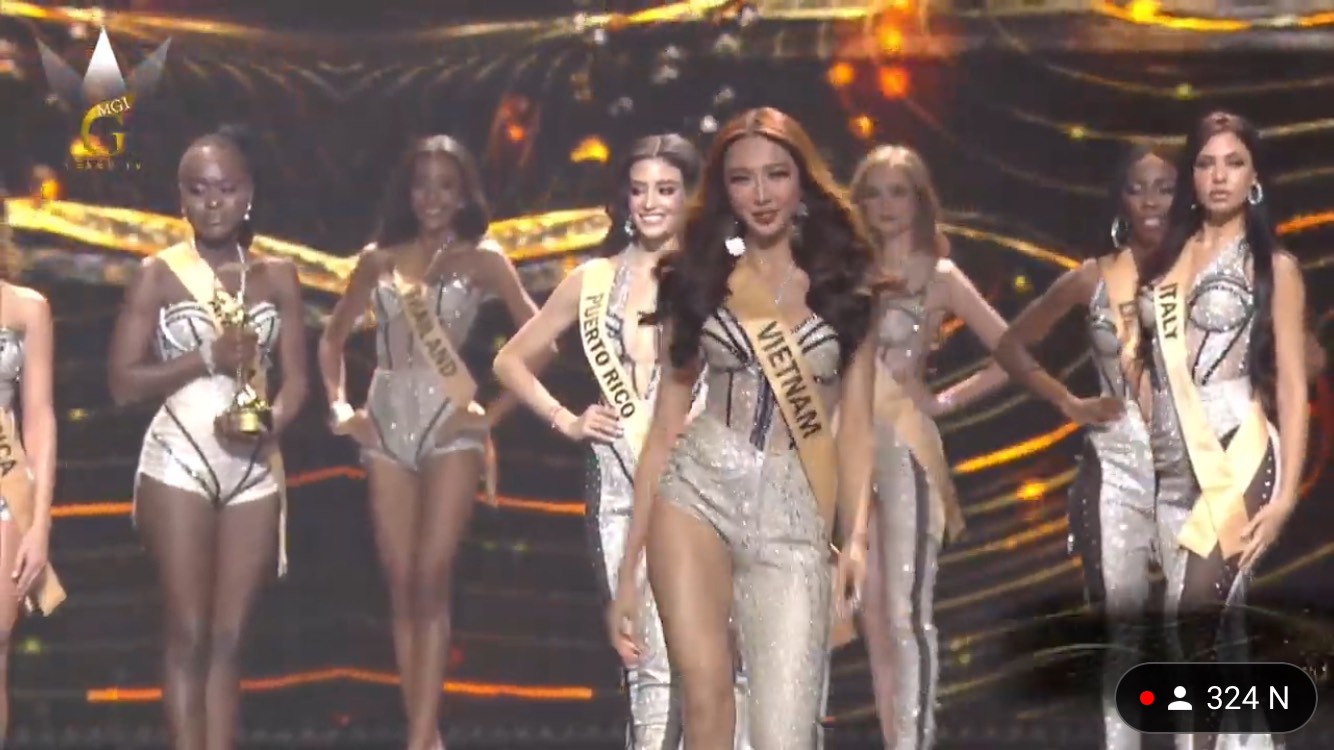 Thùy Tiên được xướng tên khi lọt top 20 chung cuộc của Miss Grand International
