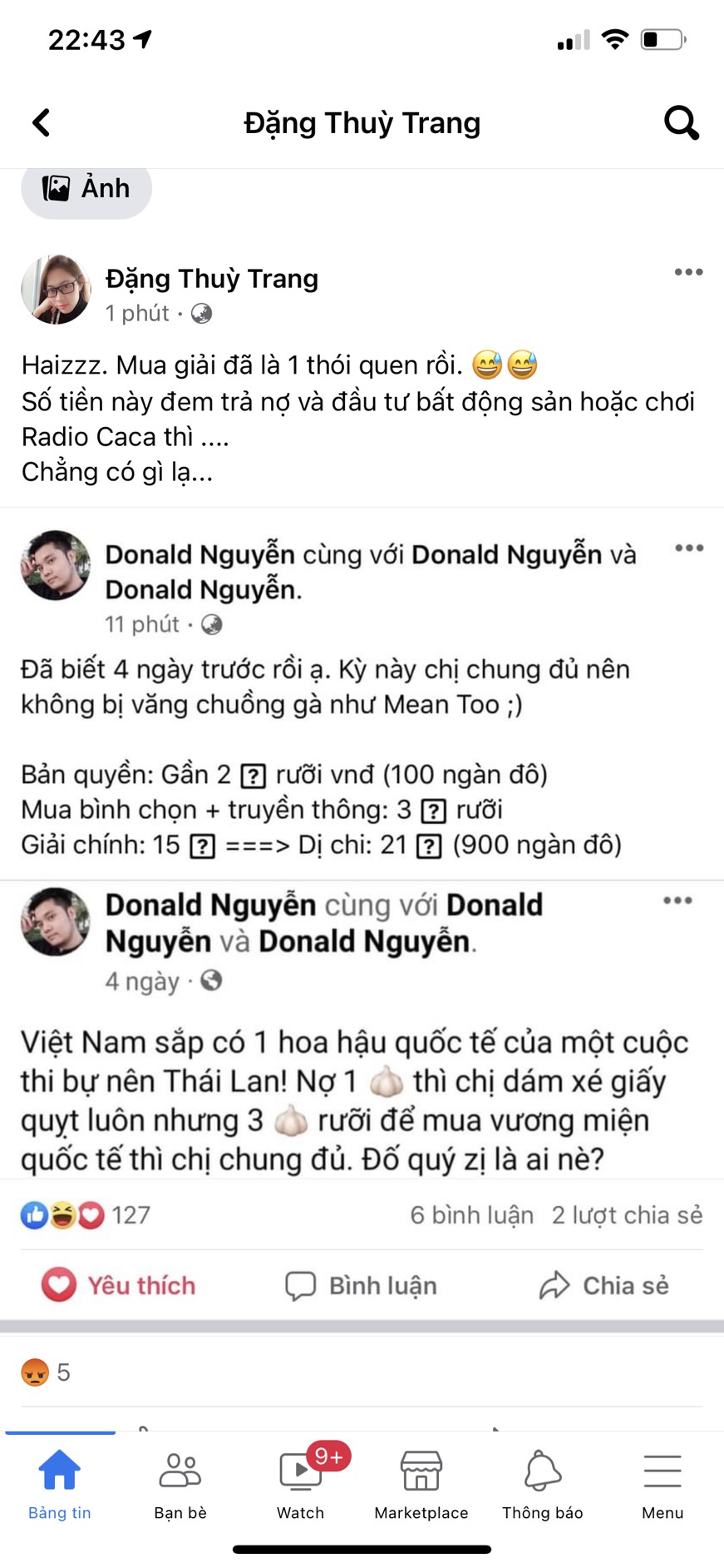 Không chỉ có chị gái Hoa hậu Đặng Thu Thảo, Donald Nguyễn cũng đăng tải bài viết với nội dung tương tự