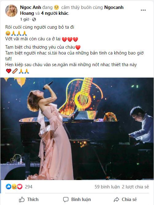 Thanh Lam, Ngọc Anh cùng loạt sao Việt xót xa tiễn biệt nhạc sĩ Phú Quang - Ảnh 3