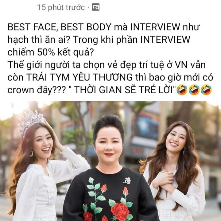 Sự lựa chọn của bà Xuân Trang và ban giám khảo Hoa hậu Hoàn vũ Việt Nam khiến nhiều người đặt ra thắc mắc