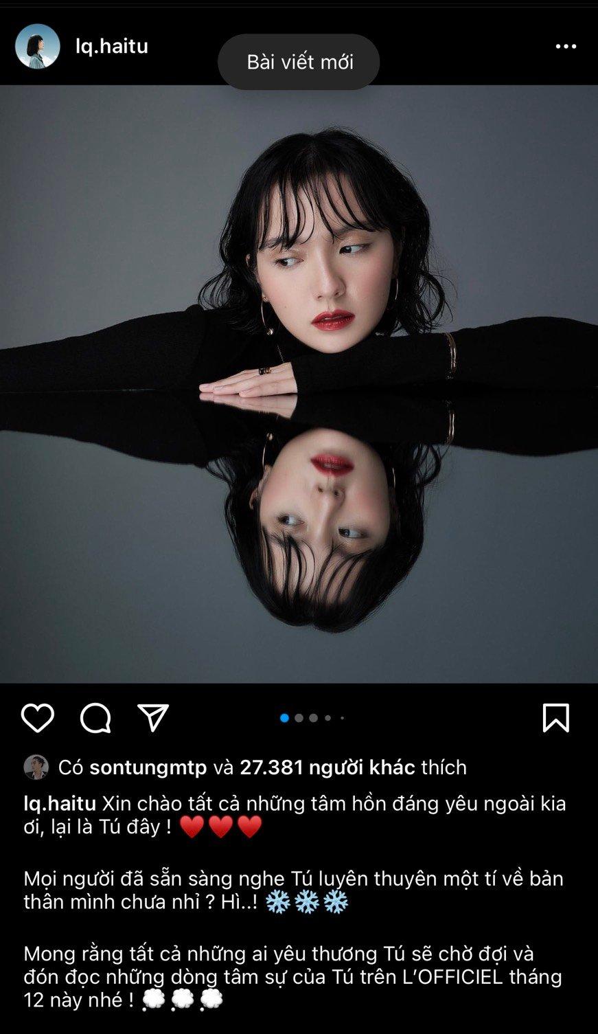 Bài viết khoe bộ ảnh mới của nữ tân binh trên tài khoản Instagram đã được Chủ tịch thả tim nhiệt tình