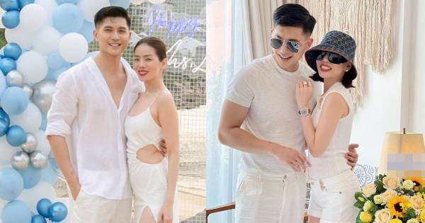 Lệ Quyên cười hết cỡ khi được Lâm Bảo Châu công khai gọi là "bà xã"