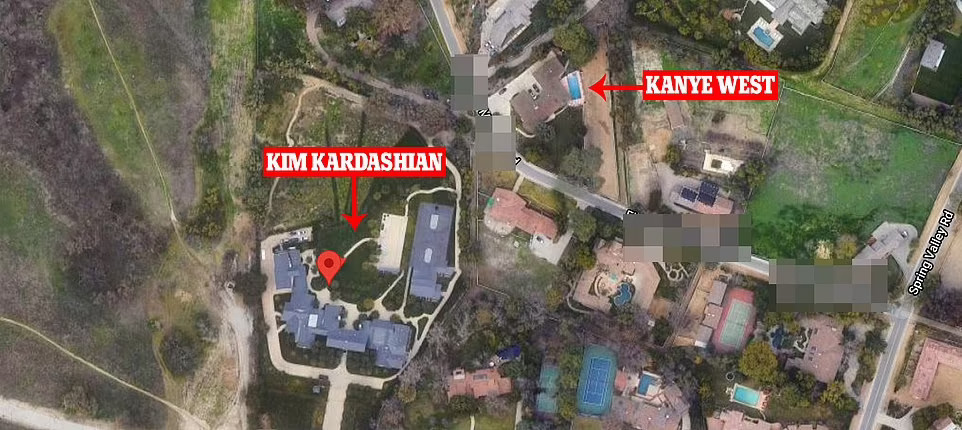 Căn nhà Kanye West mới tậu chỉ cách căn biệt thự của vợ cũ một con đường