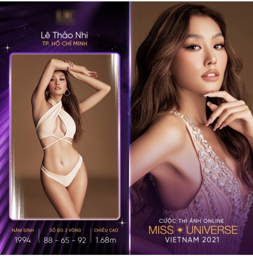 Mặc dù chiều cao hạn chế nhưng Thảo Nhi Lê vẫn gây ấn tượng nhờ sắc vóc nổi bật khi ghi danh tham gia Hoa hậu Hoàn vũ Việt Nam 2022