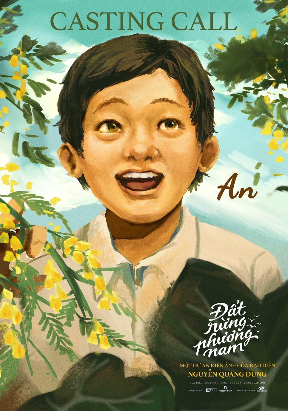 Poster bé An trong bộ phim 'Đất rừng phương Nam' bản điện ảnh