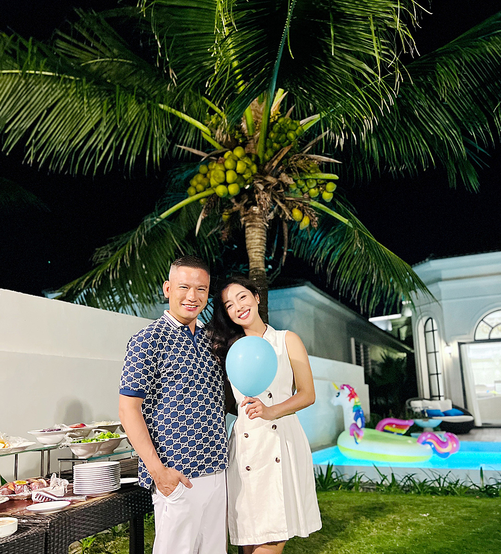 Jennifer Phạm và ông xã doanh nhân trong buổi sinh nhật con gái vào ít ngày trước