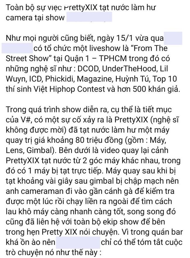 BTC Rap Việt đăng đàn tố học trò Binz làm hỏng camera gần 100 triệu nhưng 'bùng' tiền bồi thường - Ảnh 1