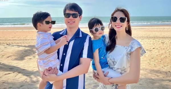 Hoa hậu Đặng Thu Thảo khoe hình ảnh gia đình 4 người du xuân: Chỉ thấy sắc đẹp và sự giàu có
