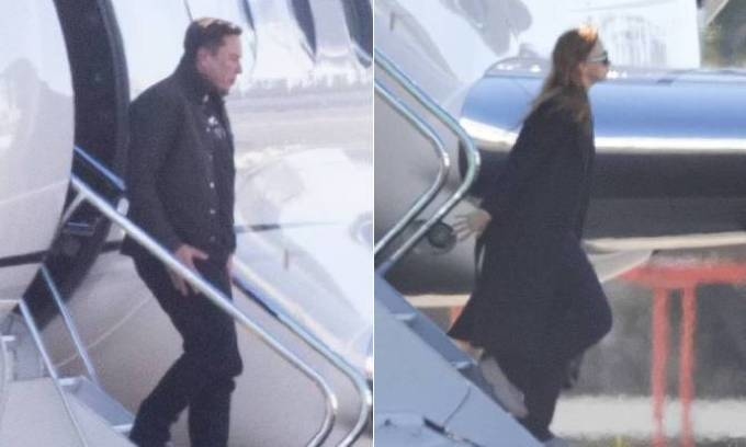Hình ảnh được truyền thông Mỹ đăng tải làm dấy lên nghi vấn hẹn hò giữa tỷ phú Elon Musk và bạn gái kém 23 tuổi