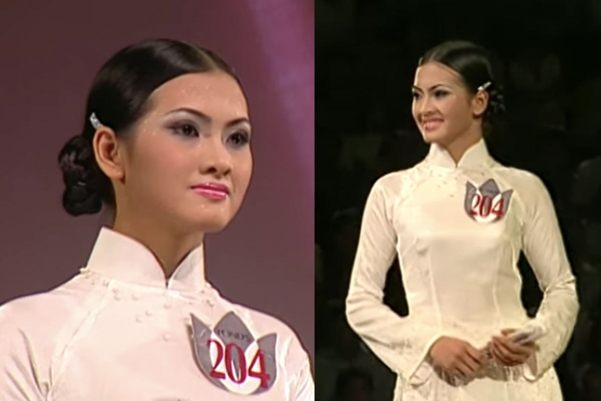Hình ảnh Anh Thư tại thời điểm tham gia Hoa hậu Việt Nam 2000