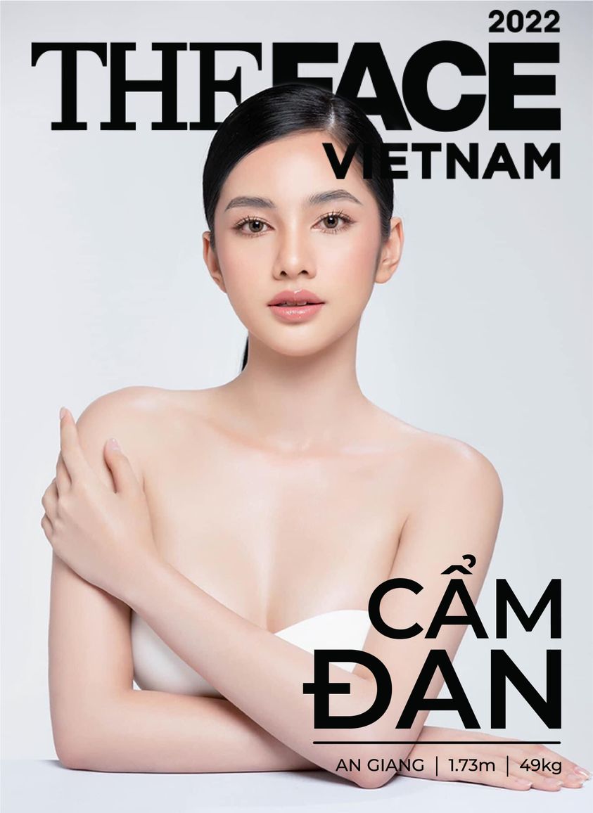 Hình ảnh của Cẩm Đan được trang chủ The Face Vietnam đăng tải