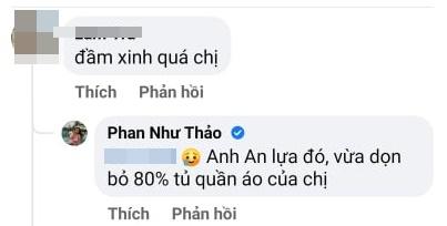 Bình luận phản hồi của Phan Như Thảo, khoe khéo sự yêu chiều của chồng