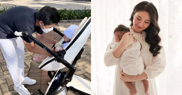 "Nối gót" Bảo Thy, vợ chồng Phan Thành cũng mạnh tay sắm xe đẩy đắt ngang xe máy đi chơi