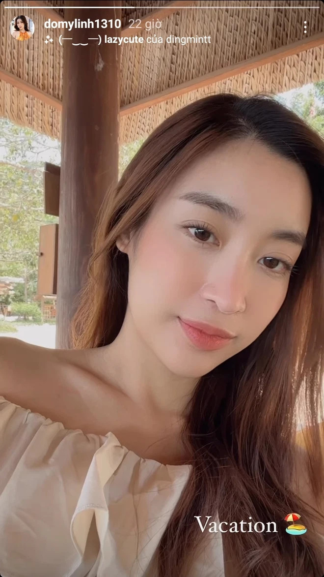 Hình ảnh Hoa hậu Đỗ Mỹ Linh đăng tải, khoe kỳ nghỉ trong ngày nghỉ lễ.