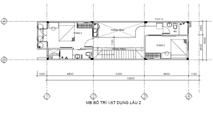 Tư vấn thiết kế nhà ống 3 tầng 64m² với chi phí 187 triệu đồng - Ảnh 3 Tư vấn thiết kế nhà ống 3 tầng 64m² với chi phí 187 triệu đồng - Ảnh 3