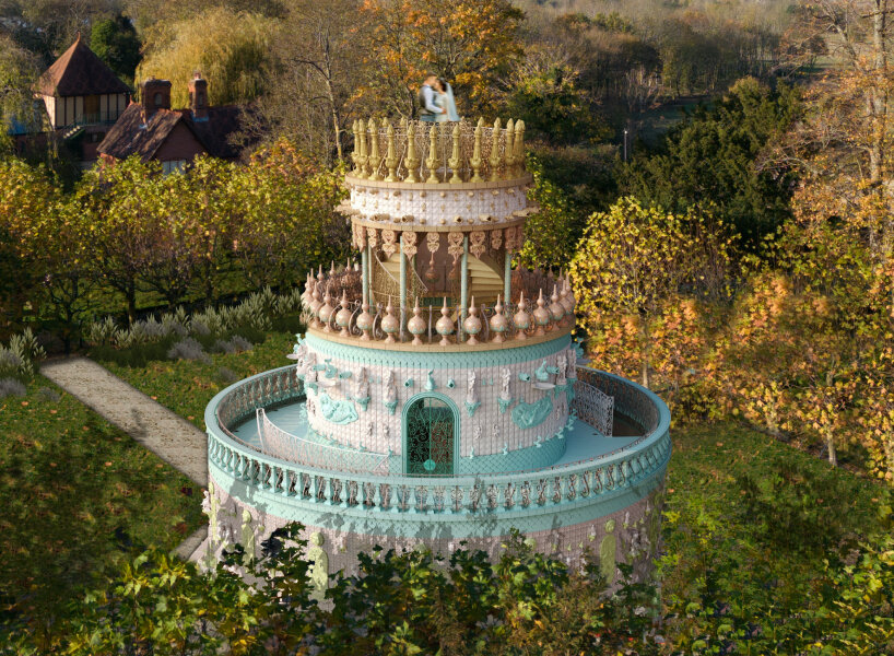 Sự mê hoặc của điêu khắc: “bánh cưới” cao 12 mét tại Anh 