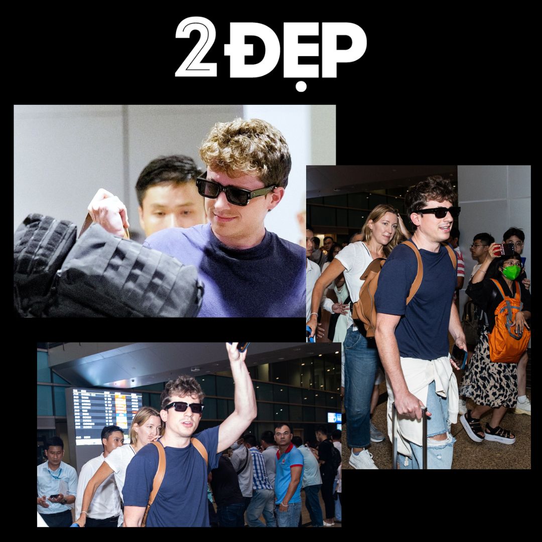 Charlie Puth tới sân bay Cam Ranh lúc nửa đêm, được đón đưa bằng dàn xe hộ tống cực "chất" 