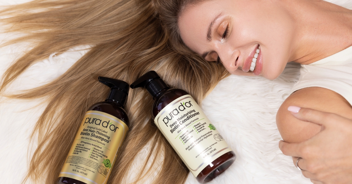 Review Bộ gội xả Biotin PURA D'OR Original Gold Label - Có thật sự giúp giảm rụng tóc?