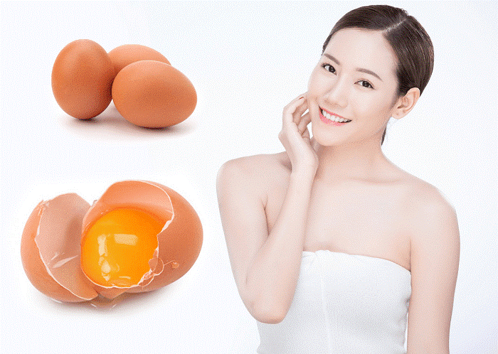 Trứng giúp bạn có một làn da sáng khỏe, mịn màng.