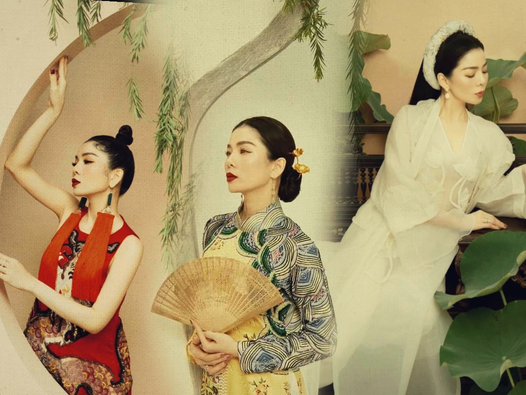 Lệ Quyên hóa nàng thơ trong trang phục cổ điển