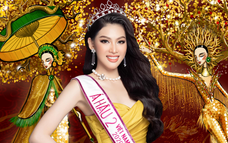 Gam màu vàng "chân ái" của Á hậu Ngọc Thảo ở Miss Grand International 2021