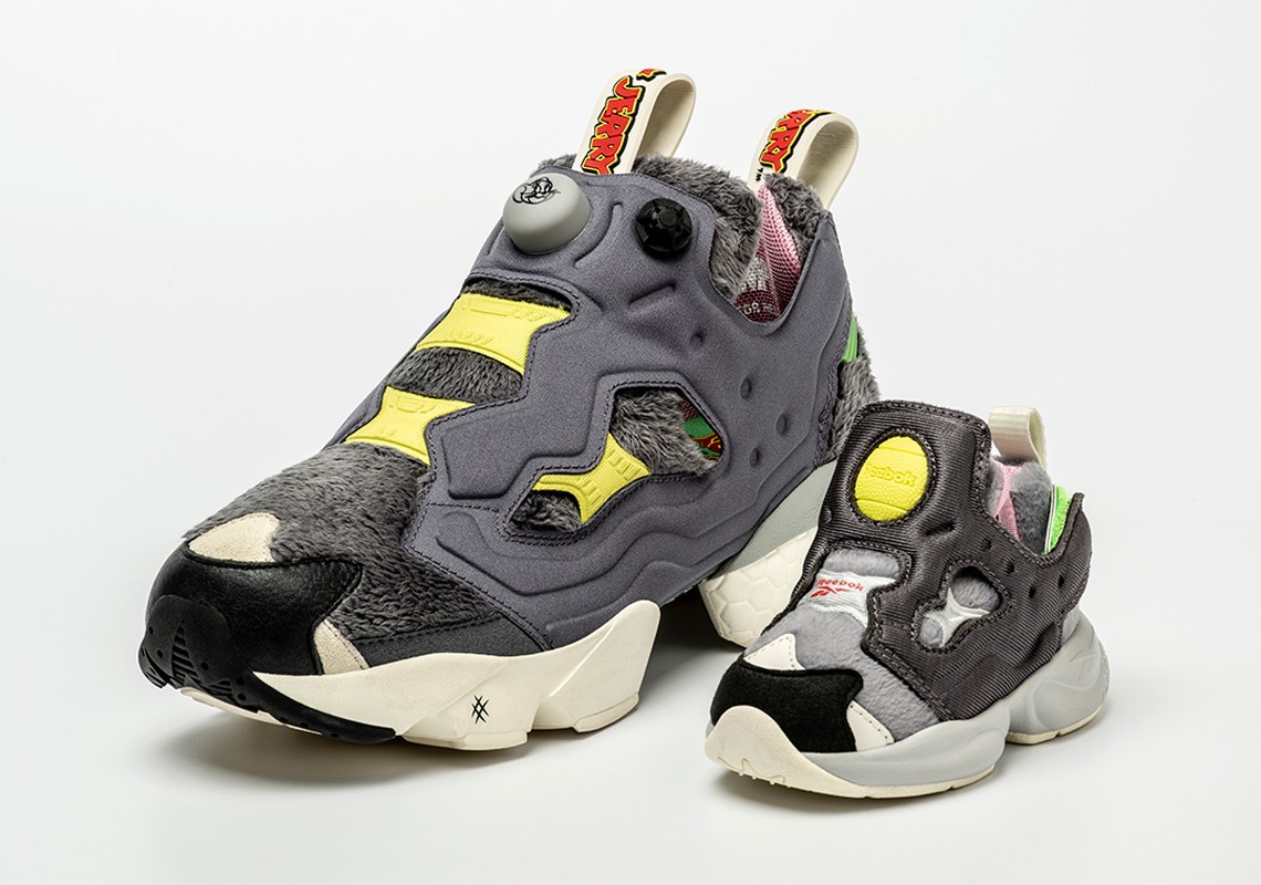 Màu sắc Instapump Fury được lấy cảm hứng từng chú mèo Tom cùng chất liệu giả lông.