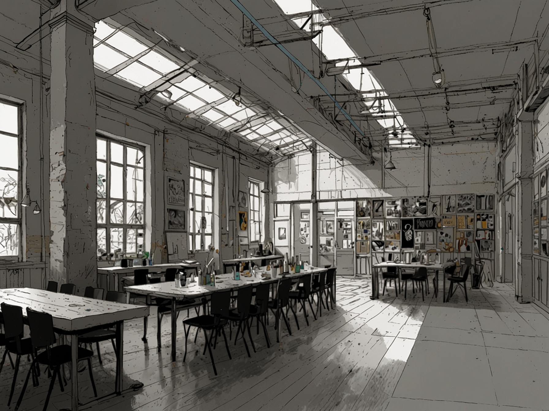 An independent art space like The Factory Contemporary Arts Centre, where workshops and talks are frequently held, fostering a dynamic and creative environment.