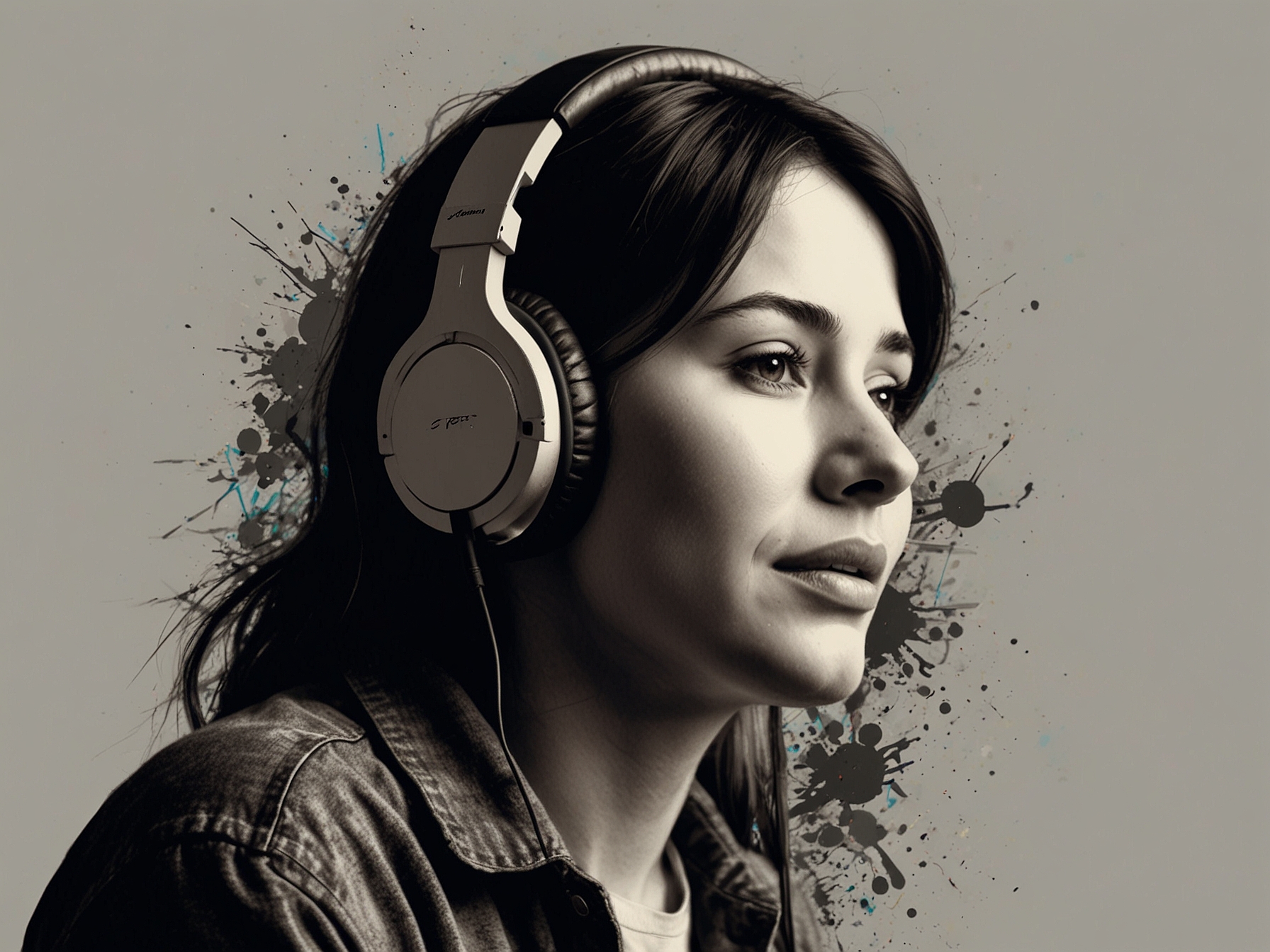 An image of a person immersed in music, headphones on, with emotional expressions, portraying the transformative power of music on emotions and memories.