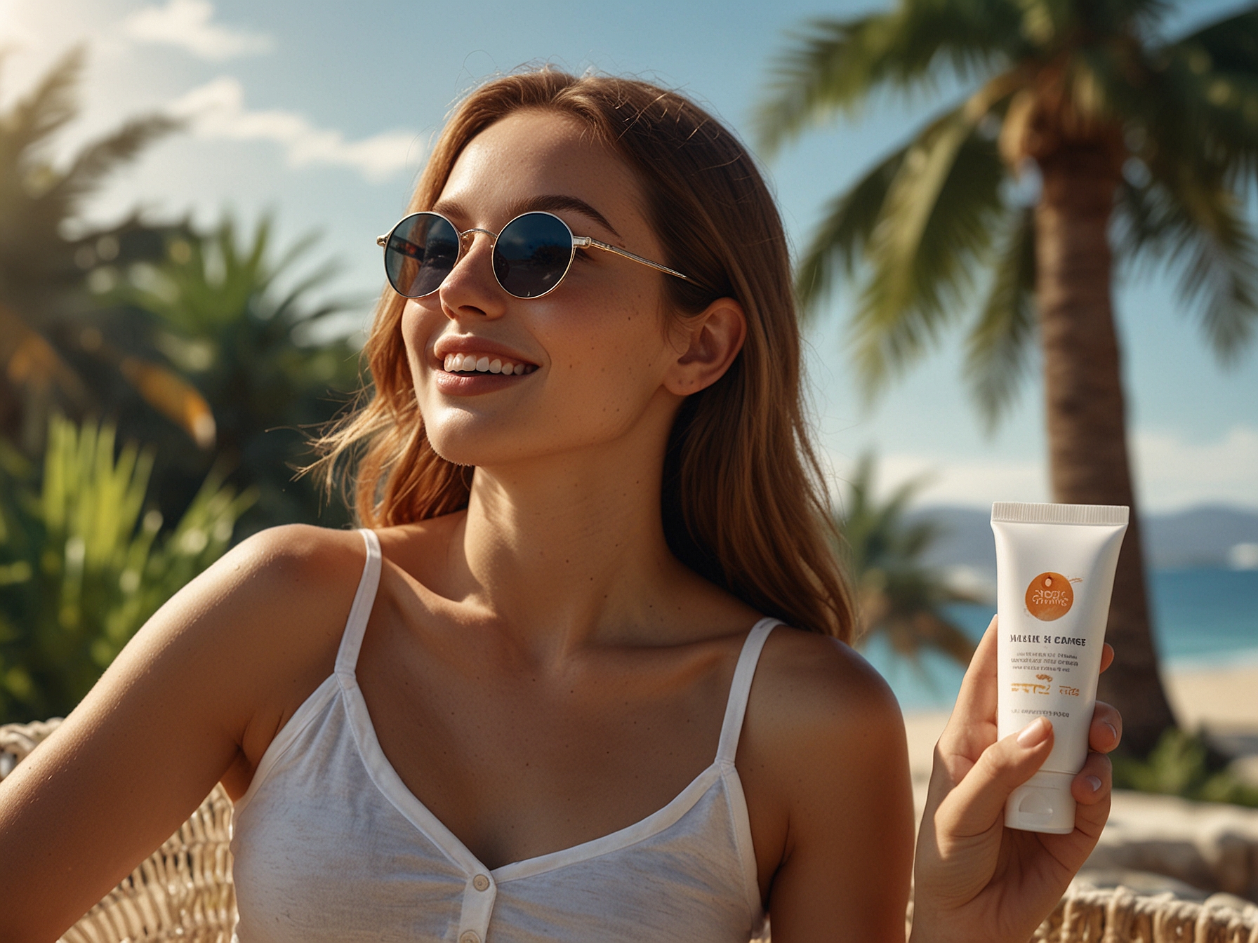 An array of vitamin C skincare products displayed on a vanity, illustrating how they can brighten the skin and improve overall complexion over time.