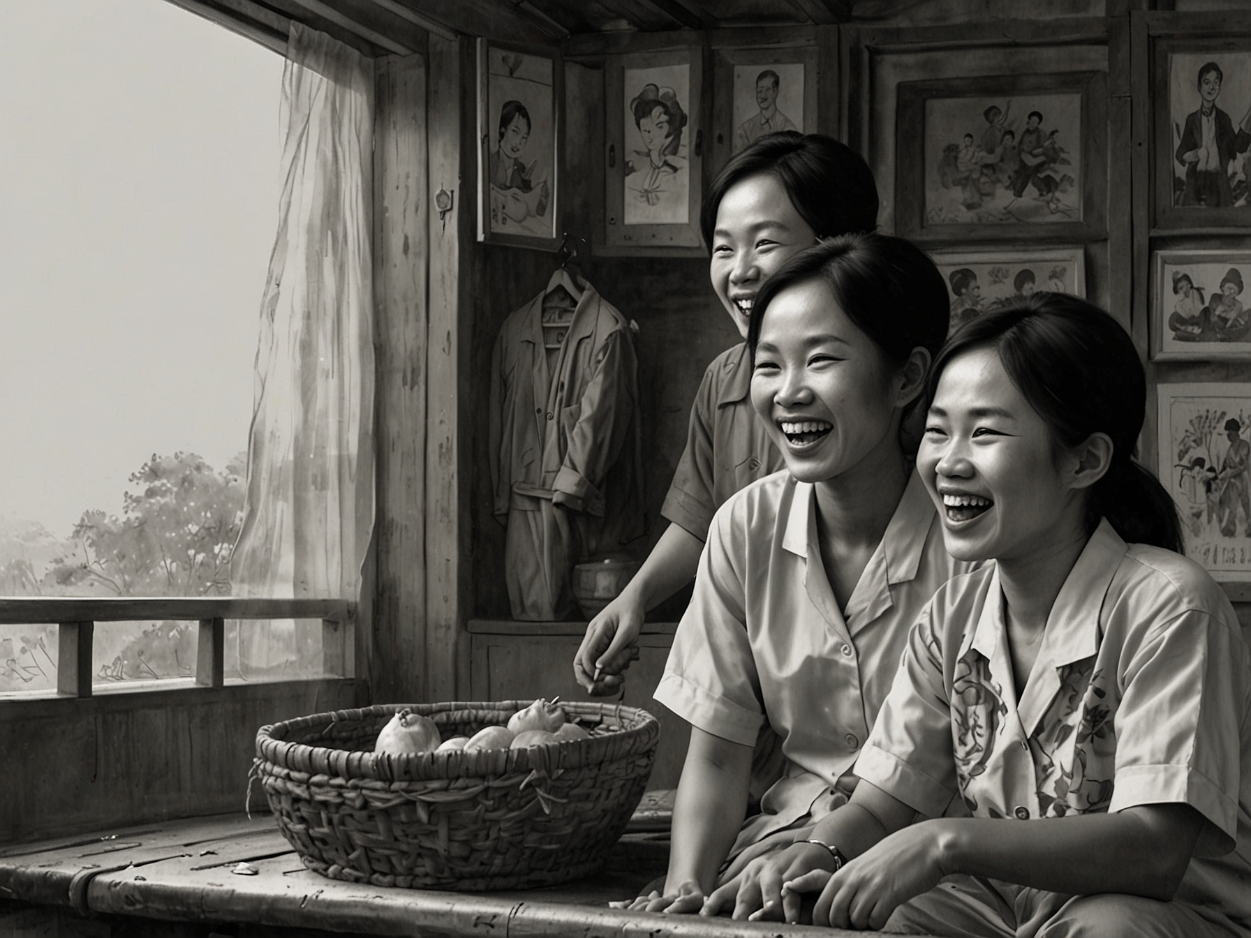 A scene from the film 'Bố Già', depicting the emotional interactions between family members, showcasing the depth of familial relationships.