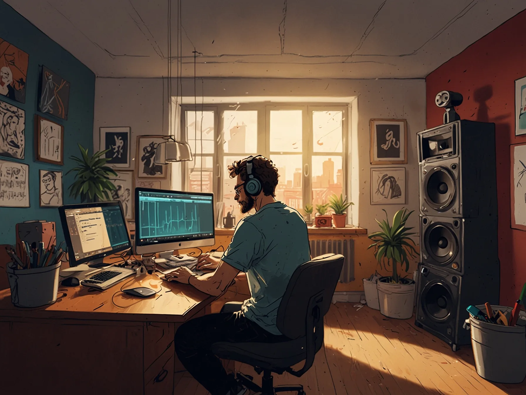 A collage of different music genres in Vietnam, including pop, R&B, and EDM, reflecting the diverse choices available to modern listeners and the richness of contemporary Vietnamese music.