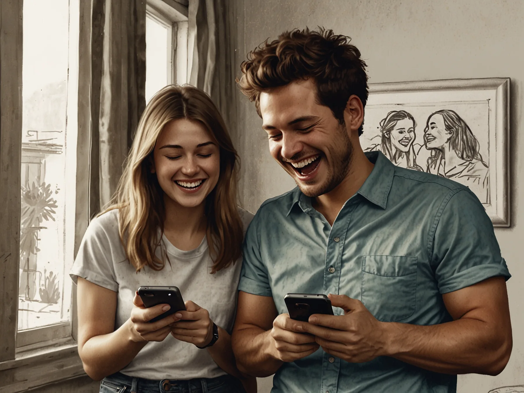 A young person smiling and playfully looking at their crush, showcasing the charm of body language in flirting and love connections.