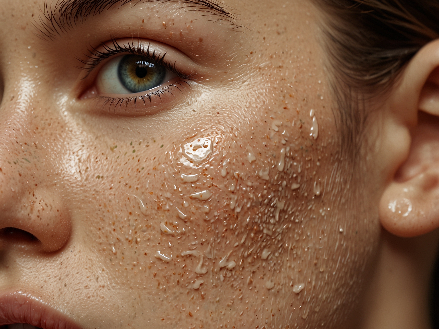 A serene bathroom scene with a gentle facial cleanser, emphasizing the importance of choosing the right product for your skin type.